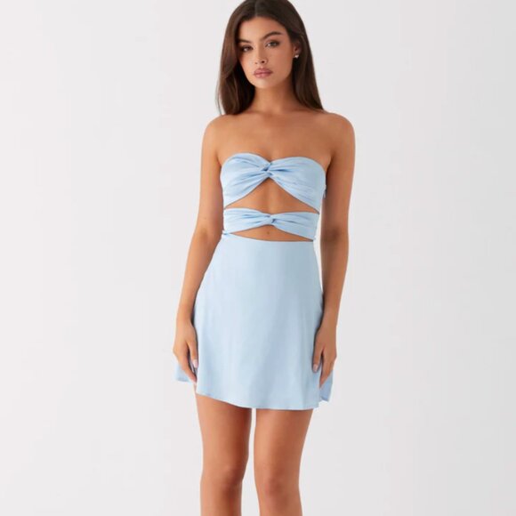 Peppermayo Tianna Mini Dress - Ice Blue - Picture 1 of 5